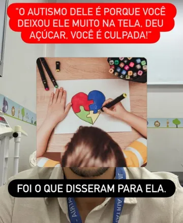 Post do Instagram: “O autismo dele é porque você deixou ele muito na tela”. Foi o que disseram para ela.